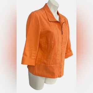Coldwater Creek Linen Blend Jacket 12